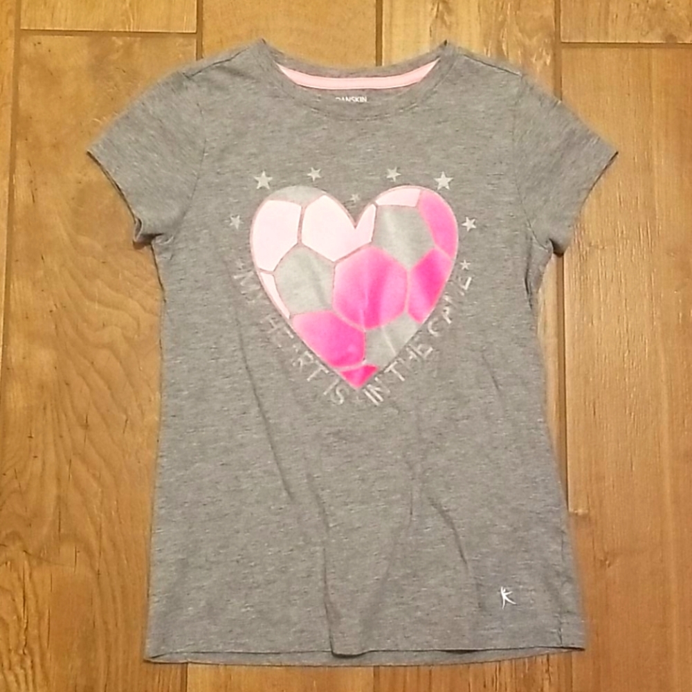 🌼3/$20🌼Girls Soccer T-shirt Danskin Now❤⚽️ Size M (7-8)